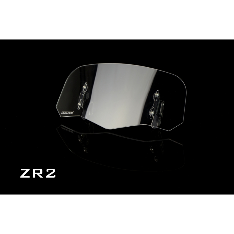 LOSTER ZR2 univerzálny deflektor na plexi na motorku, ČÍRE (transparentné)