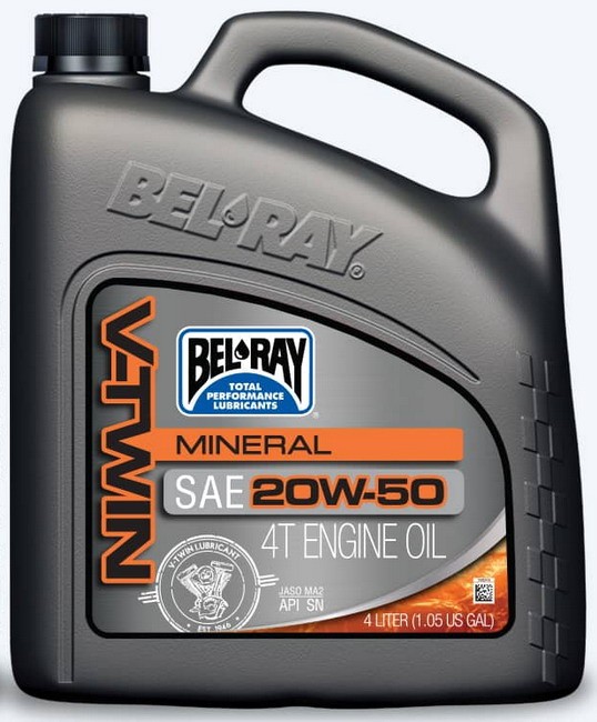 BEL-RAY V-TWIN MINERAL 20W-50 motorový olej 4L