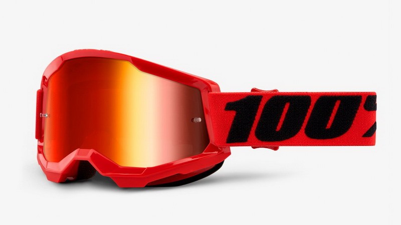 100 PERCENT STRATA 2 RED - MIRROR RED LENS motokrosové okuliare