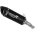 Yamaha YZF-R3 2022 Exhaust Silencer Muffler - ladený výfuk HP8 BLACK + dB killer medium