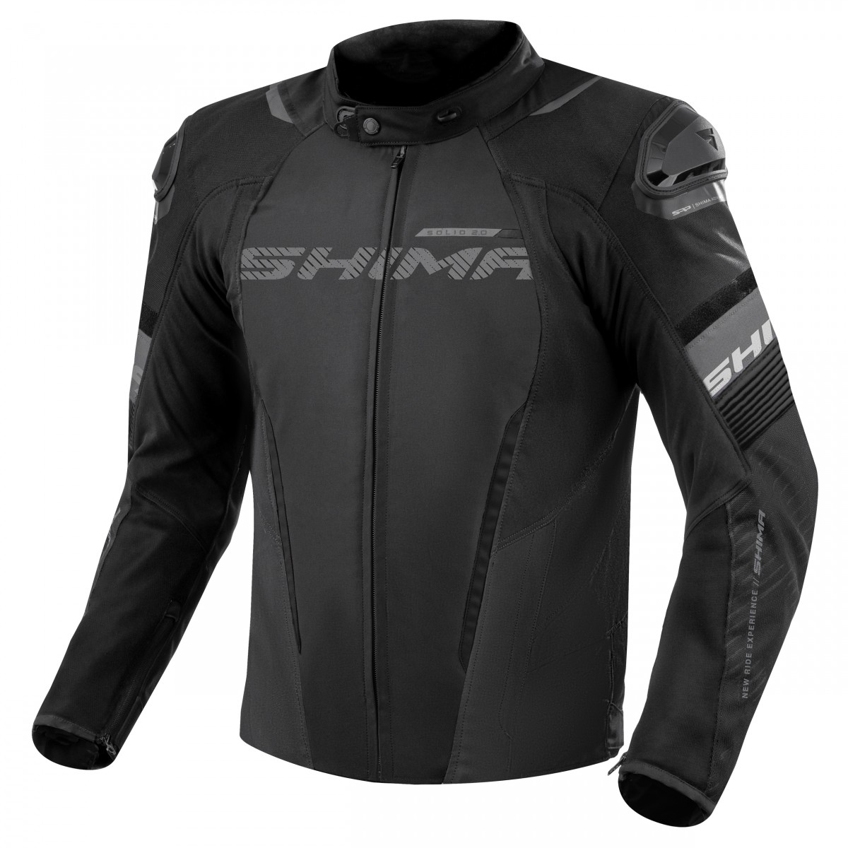 SHIMA SOLID 2.0 BLACK pánska športovo turistická bunda, 3XL